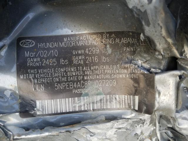 Photo 9 VIN: 5NPEB4AC8BH027209 - HYUNDAI SONATA GLS 