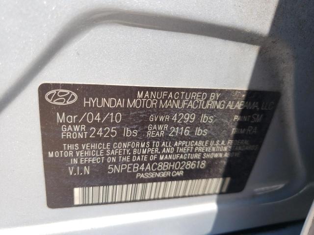 Photo 9 VIN: 5NPEB4AC8BH028618 - HYUNDAI SONATA GLS 