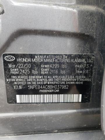 Photo 11 VIN: 5NPEB4AC8BH037982 - HYUNDAI SONATA 