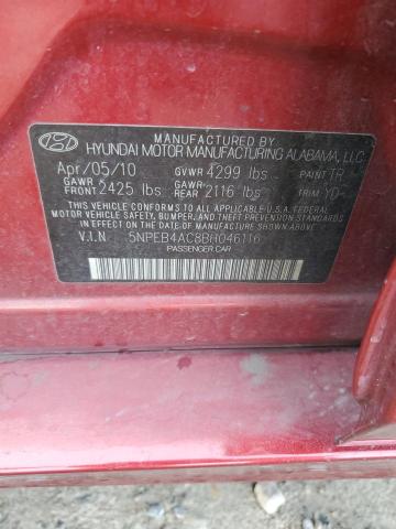 Photo 12 VIN: 5NPEB4AC8BH046116 - HYUNDAI SONATA 