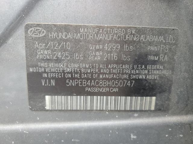 Photo 11 VIN: 5NPEB4AC8BH050747 - HYUNDAI SONATA 