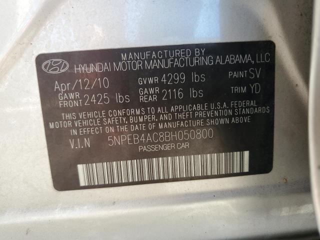 Photo 11 VIN: 5NPEB4AC8BH050800 - HYUNDAI SONATA GLS 