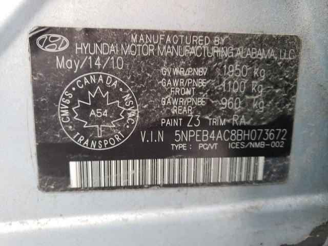 Photo 11 VIN: 5NPEB4AC8BH073672 - HYUNDAI SONATA 