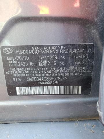 Photo 11 VIN: 5NPEB4AC8BH078242 - HYUNDAI SONATA GLS 