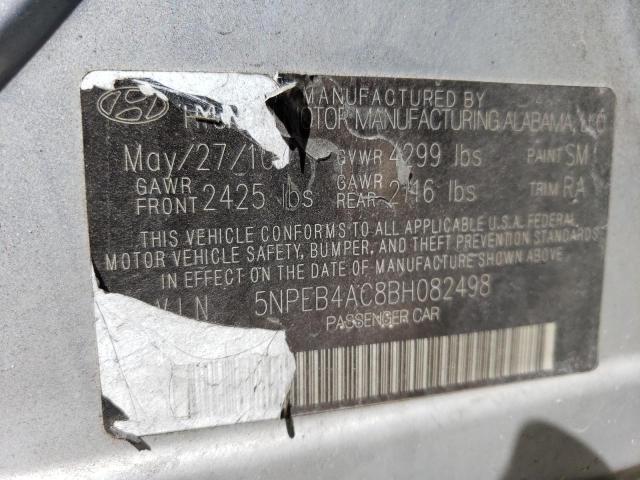 Photo 11 VIN: 5NPEB4AC8BH082498 - HYUNDAI SONATA GLS 