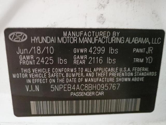 Photo 9 VIN: 5NPEB4AC8BH095767 - HYUNDAI SONATA GLS 