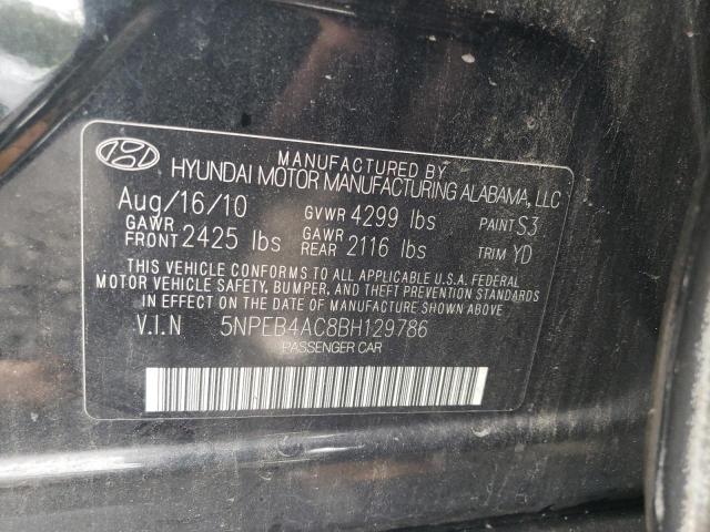 Photo 11 VIN: 5NPEB4AC8BH129786 - HYUNDAI SONATA GLS 