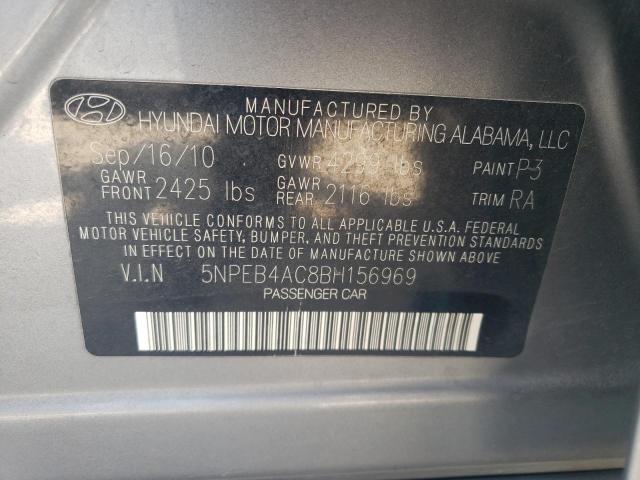 Photo 11 VIN: 5NPEB4AC8BH156969 - HYUNDAI SONATA GLS 