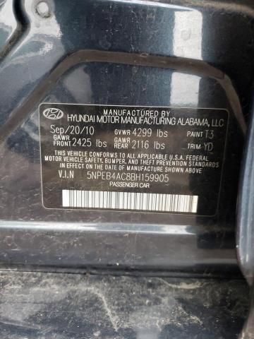 Photo 11 VIN: 5NPEB4AC8BH159905 - HYUNDAI SONATA GLS 