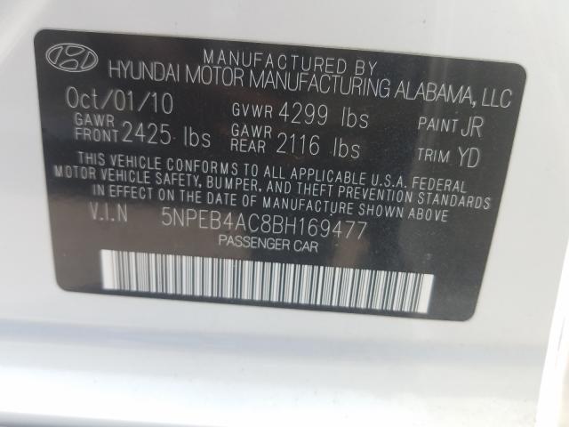 Photo 9 VIN: 5NPEB4AC8BH169477 - HYUNDAI SONATA GLS 