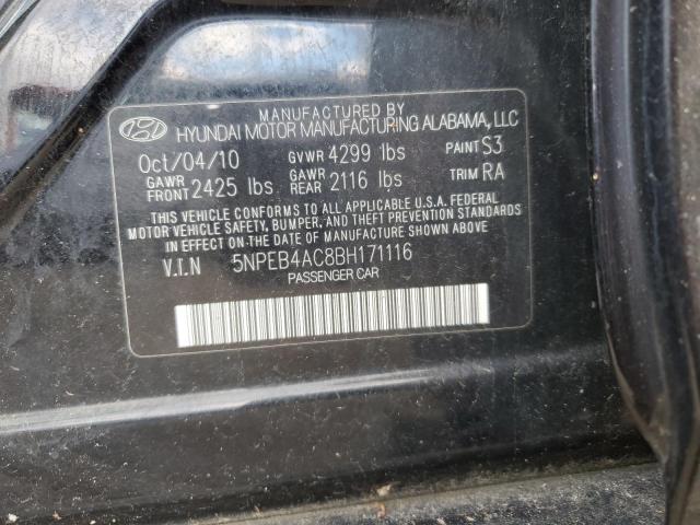 Photo 11 VIN: 5NPEB4AC8BH171116 - HYUNDAI SONATA 