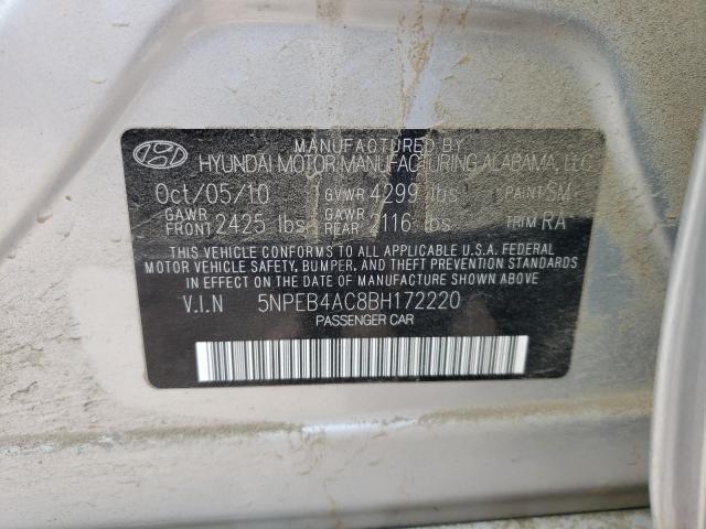 Photo 9 VIN: 5NPEB4AC8BH172220 - HYUNDAI SONATA GLS 