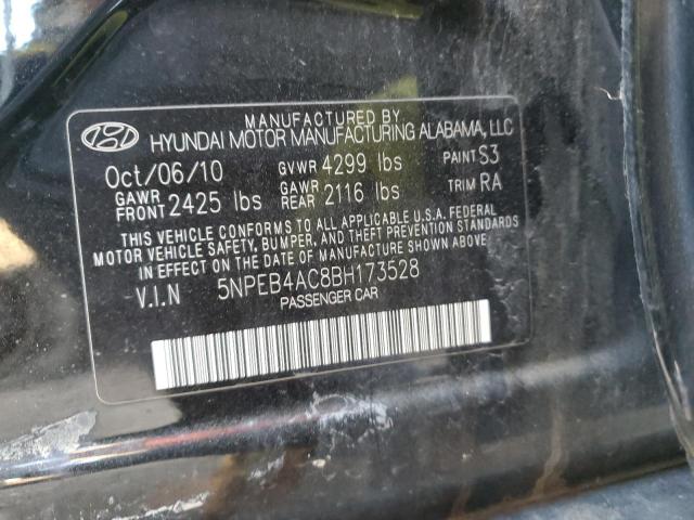 Photo 12 VIN: 5NPEB4AC8BH173528 - HYUNDAI SONATA GLS 