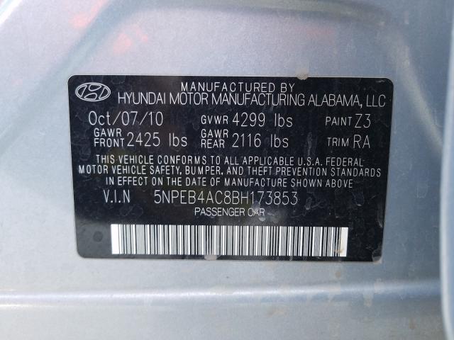 Photo 9 VIN: 5NPEB4AC8BH173853 - HYUNDAI SONATA GLS 