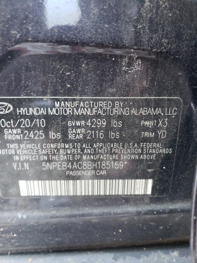 Photo 9 VIN: 5NPEB4AC8BH185159 - HYUNDAI SONATA GLS 