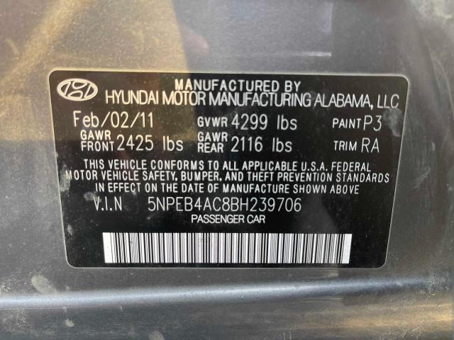 Photo 9 VIN: 5NPEB4AC8BH239706 - HYUNDAI SONATA GLS 