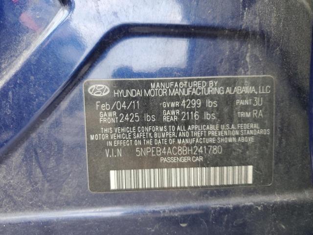 Photo 12 VIN: 5NPEB4AC8BH241780 - HYUNDAI SONATA 