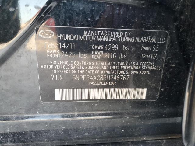 Photo 11 VIN: 5NPEB4AC8BH246767 - HYUNDAI SONATA 