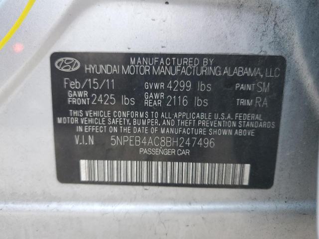 Photo 11 VIN: 5NPEB4AC8BH247496 - HYUNDAI SONATA 