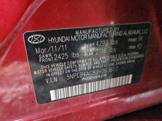 Photo 12 VIN: 5NPEB4AC8BH263617 - HYUNDAI SONATA GLS 