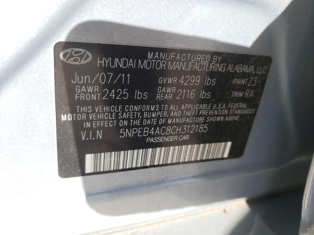 Photo 9 VIN: 5NPEB4AC8CH312185 - HYUNDAI SONATA GLS 