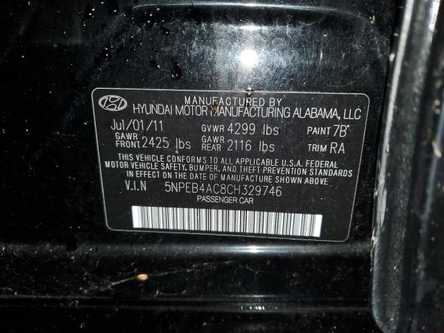 Photo 11 VIN: 5NPEB4AC8CH329746 - HYUNDAI SONATA 