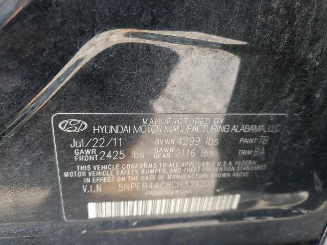 Photo 12 VIN: 5NPEB4AC8CH339208 - HYUNDAI SONATA 