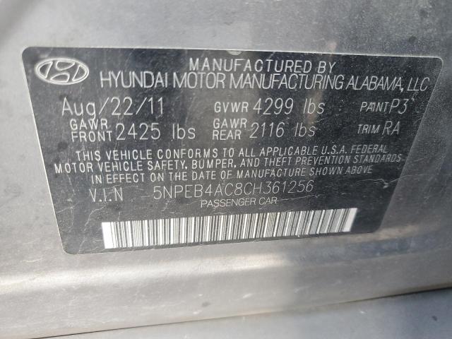 Photo 11 VIN: 5NPEB4AC8CH361256 - HYUNDAI SONATA GLS 