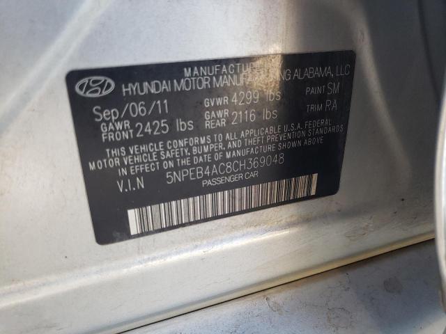 Photo 9 VIN: 5NPEB4AC8CH369048 - HYUNDAI SONATA GLS 