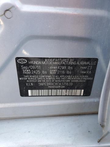 Photo 11 VIN: 5NPEB4AC8CH371639 - HYUNDAI SONATA GLS 