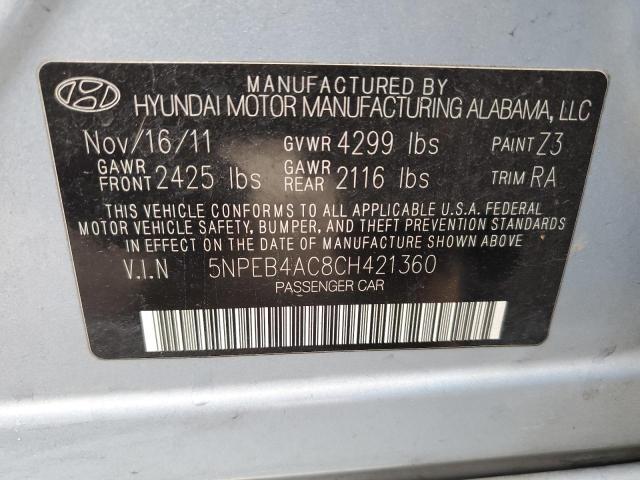 Photo 11 VIN: 5NPEB4AC8CH421360 - HYUNDAI SONATA GLS 