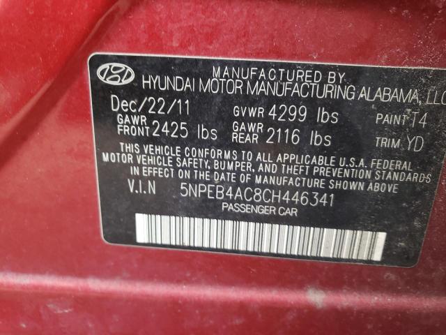 Photo 11 VIN: 5NPEB4AC8CH446341 - HYUNDAI SONATA GLS 