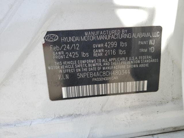 Photo 11 VIN: 5NPEB4AC8CH480344 - HYUNDAI SONATA 