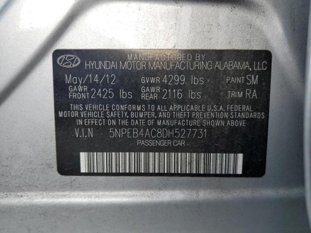 Photo 11 VIN: 5NPEB4AC8DH527731 - HYUNDAI SONATA GLS 