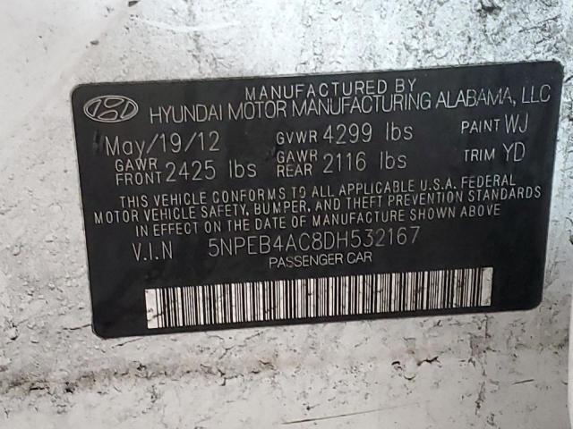 Photo 11 VIN: 5NPEB4AC8DH532167 - HYUNDAI SONATA 