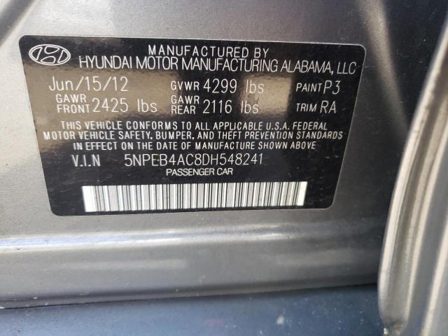 Photo 11 VIN: 5NPEB4AC8DH548241 - HYUNDAI SONATA GLS 