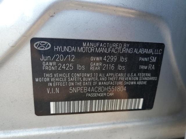 Photo 11 VIN: 5NPEB4AC8DH551804 - HYUNDAI SONATA 