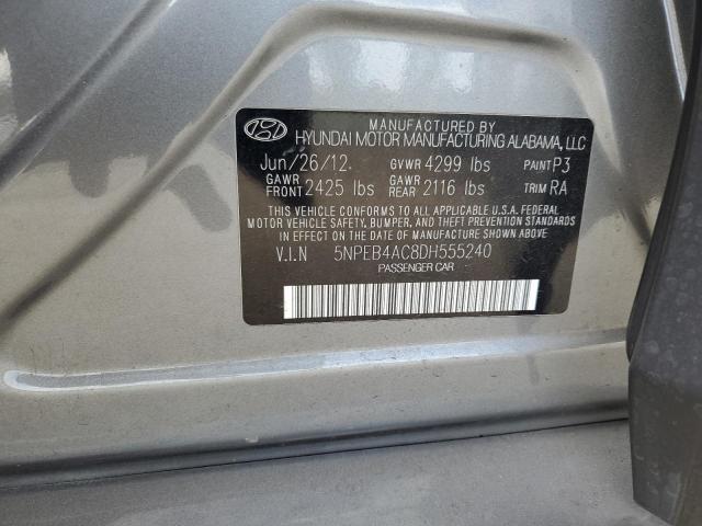 Photo 11 VIN: 5NPEB4AC8DH555240 - HYUNDAI SONATA GLS 