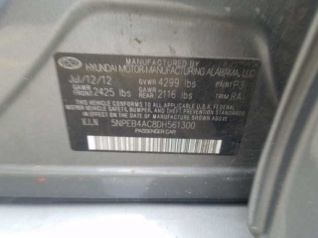 Photo 9 VIN: 5NPEB4AC8DH561300 - HYUNDAI SONATA GLS 