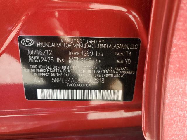 Photo 11 VIN: 5NPEB4AC8DH562818 - HYUNDAI SONATA GLS 