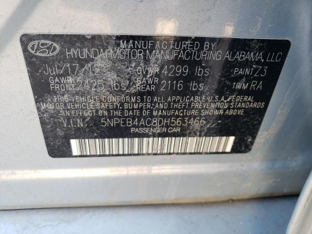 Photo 11 VIN: 5NPEB4AC8DH563466 - HYUNDAI SONATA 