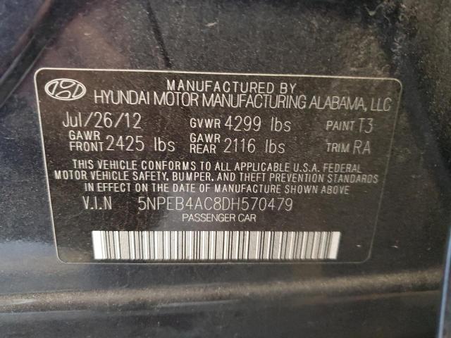 Photo 11 VIN: 5NPEB4AC8DH570479 - HYUNDAI SONATA 