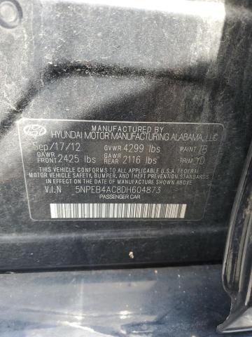 Photo 11 VIN: 5NPEB4AC8DH604873 - HYUNDAI SONATA 