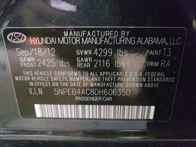 Photo 11 VIN: 5NPEB4AC8DH606350 - HYUNDAI SONATA GLS 