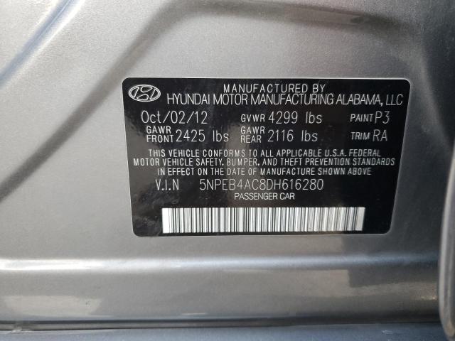 Photo 11 VIN: 5NPEB4AC8DH616280 - HYUNDAI SONATA GLS 