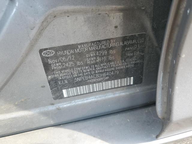 Photo 12 VIN: 5NPEB4AC8DH640479 - HYUNDAI SONATA 