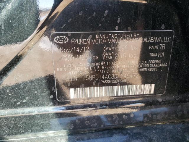 Photo 11 VIN: 5NPEB4AC8DH645472 - HYUNDAI SONATA GLS 