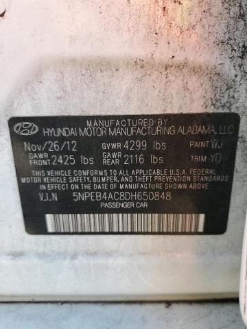 Photo 12 VIN: 5NPEB4AC8DH650848 - HYUNDAI SONATA GLS 