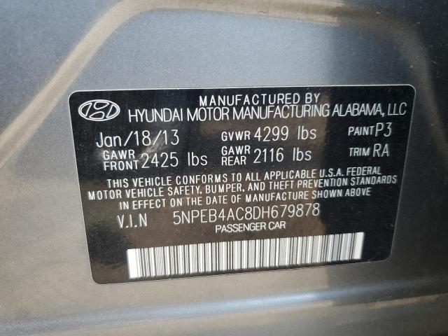 Photo 11 VIN: 5NPEB4AC8DH679878 - HYUNDAI SONATA 