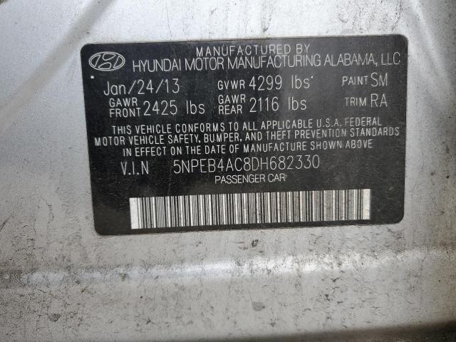 Photo 11 VIN: 5NPEB4AC8DH682330 - HYUNDAI SONATA 